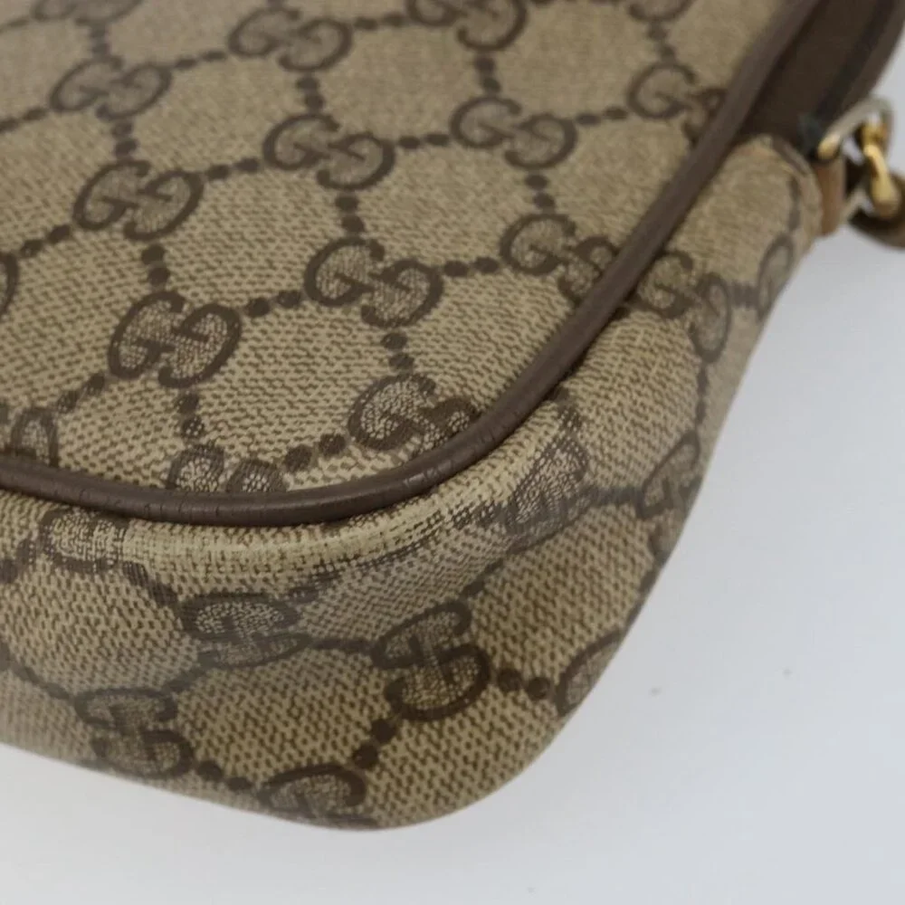 Authentic GUCCI GG Supreme Shoulder Bag PVC Beige Gold 97 02 068 - Picture 2 of 16